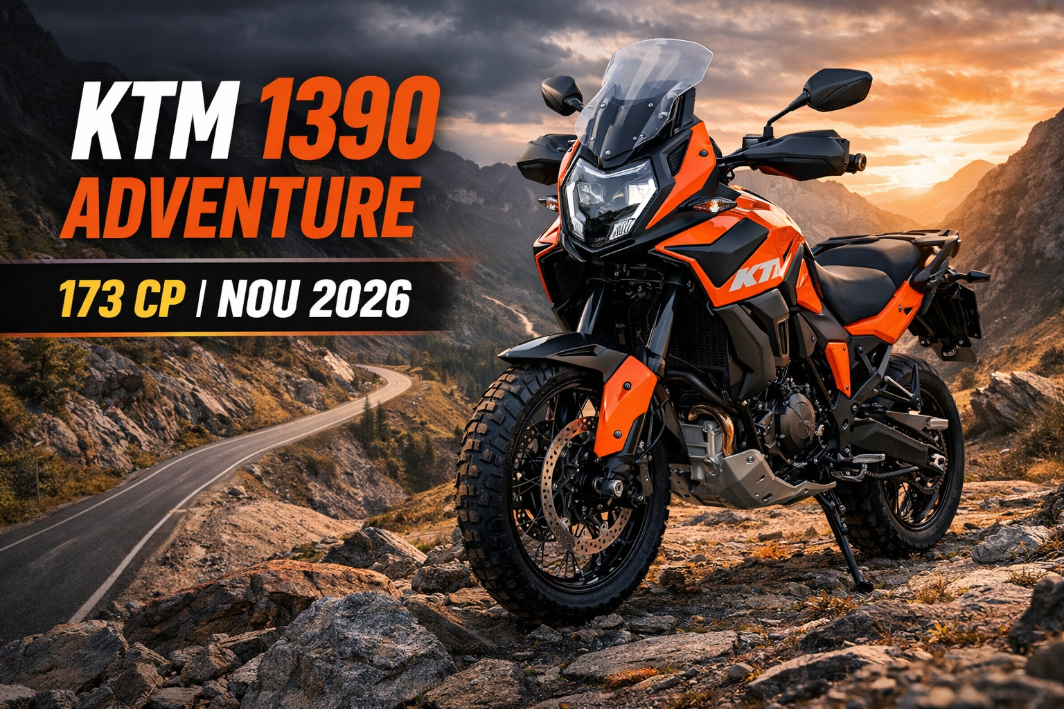 KTM 1390 Super Adventure 2026: specificații complete, 173 CP și tehnologie de top pentru adventure