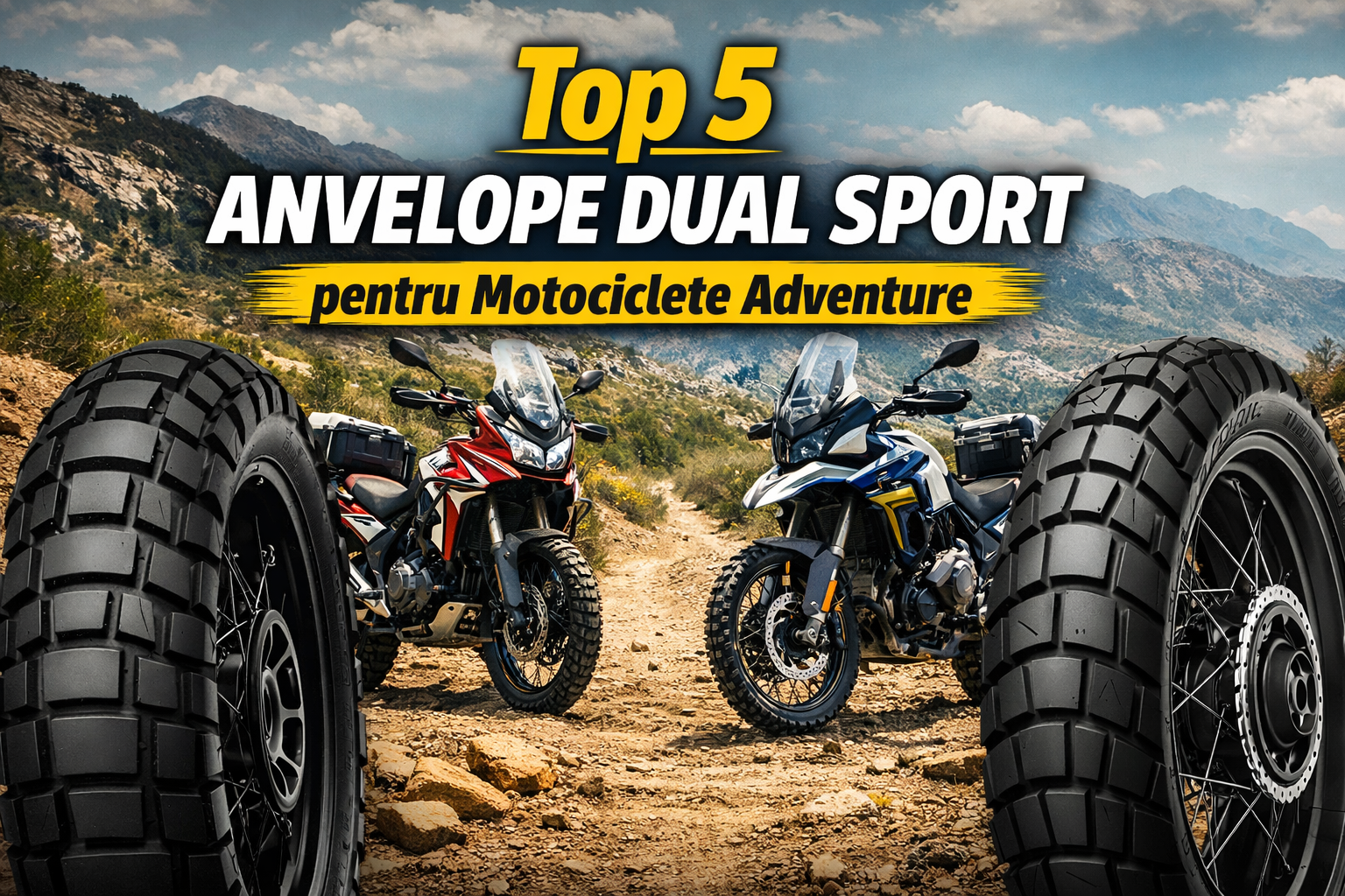 Top 5 anvelope dual sport pentru motociclete adventure – cele mai bune modele pentru asfalt și off-road