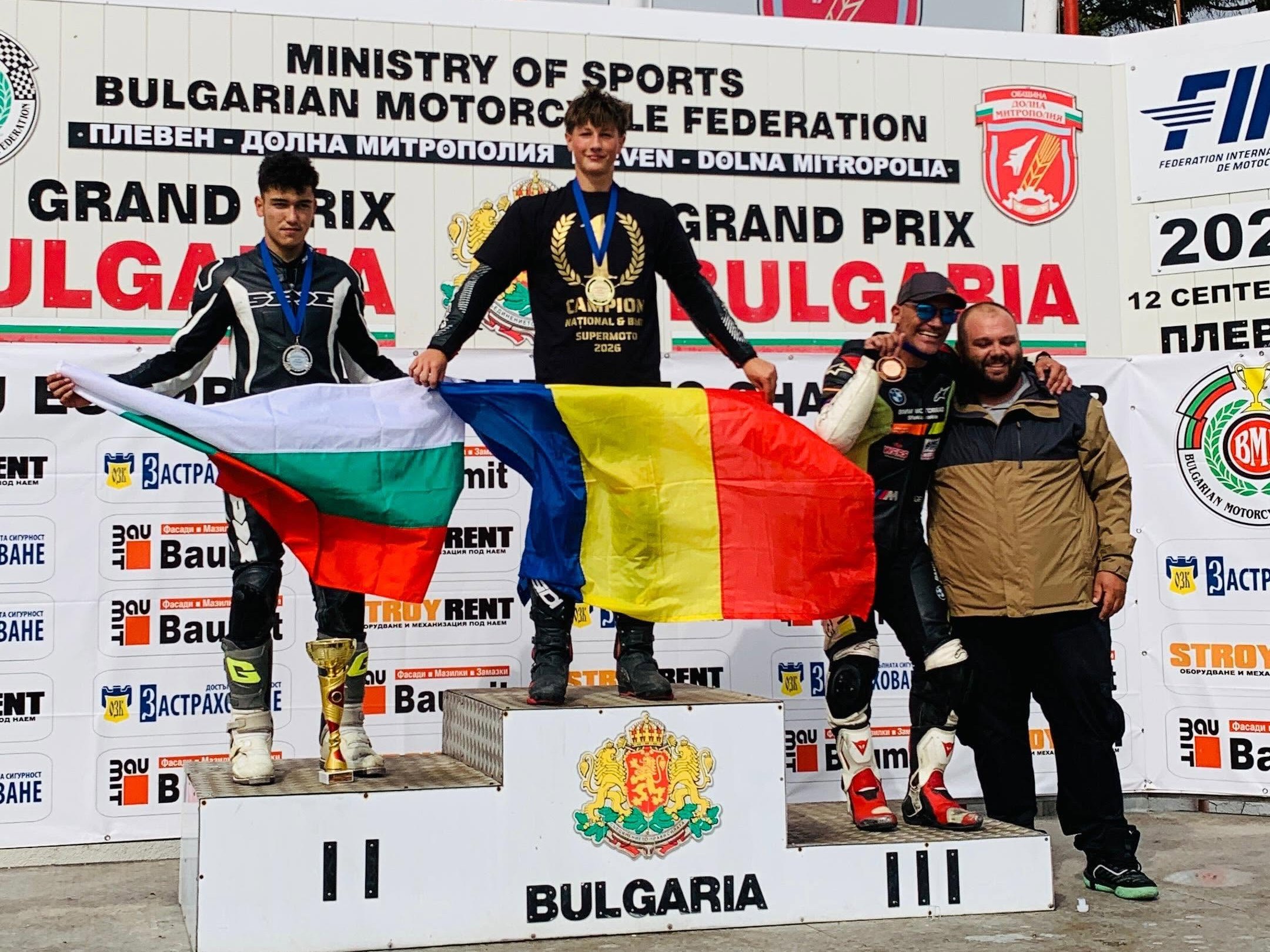 Mark Szabo este campion european la Supermoto Junior în 2026. România obține două titluri și un vicecampionat