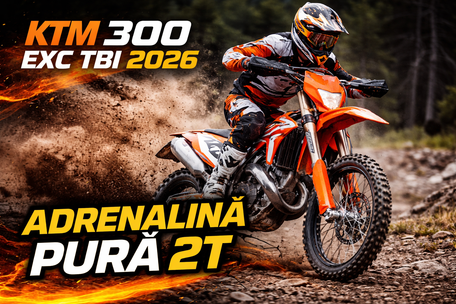KTM 300 EXC TBI 2026 – Putere și control absolut în off-road