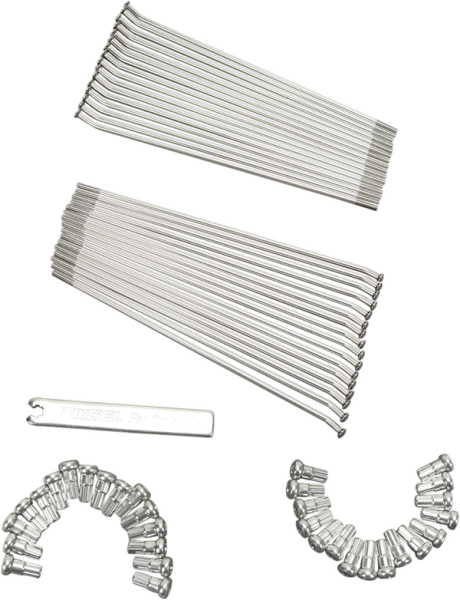 Spoke Sets Silver, Polished, 1, nordicamoto.ro
