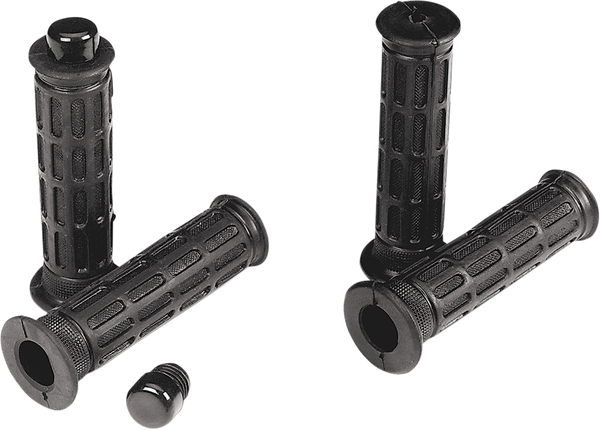 Laser Street Grips Black, 2, nordicamoto.ro