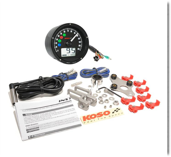 Digital Speedometer/tachometer Black, 2, nordicamoto.ro