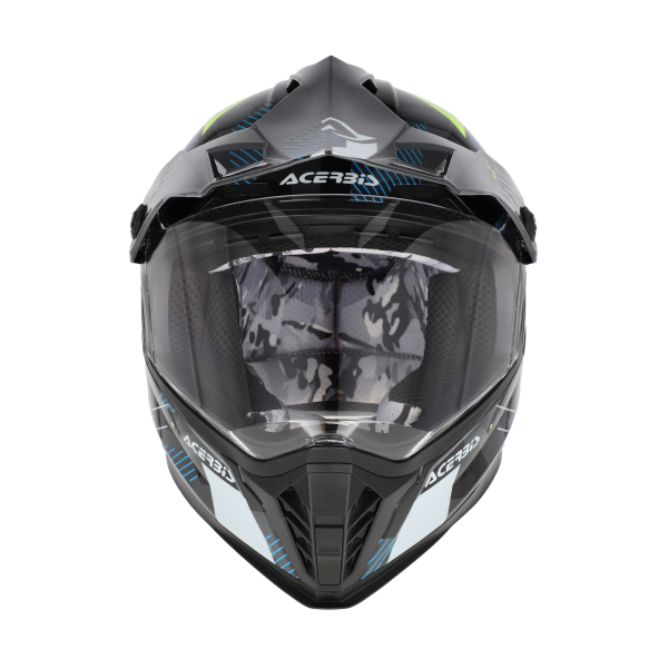 Acerbis Rider teljes arcú gyermek sisak, fekete/fluoreszkáló sárga, M-es méret, 7, nordicamoto.ro