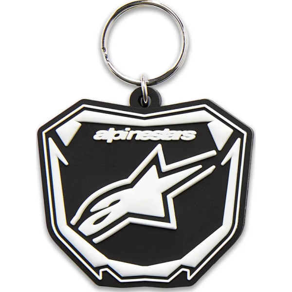 Alpinestars kulcstartó lemez, fekete, fehér, 1, nordicamoto.ro