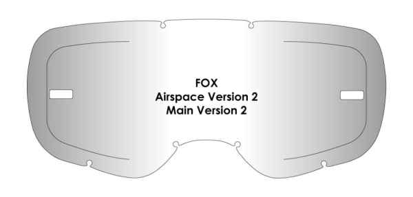 Fox AirSpace/Main V2 átlátszó Airscreen lencse, 3, nordicamoto.ro