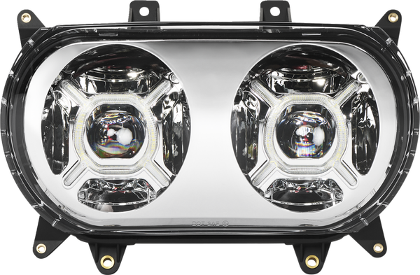 Proglow Double-x Led Headlight Chrome, 1, nordicamoto.ro