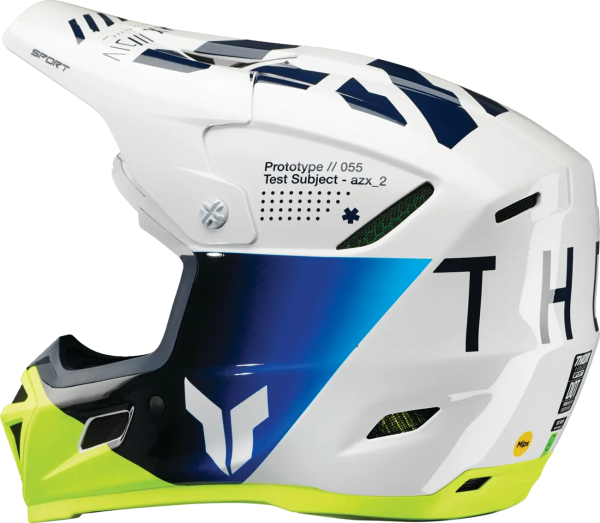 Thor Reflex Sport Strike Mips sisak, sárga/fehér/kék, 2XL, 13, nordicamoto.ro