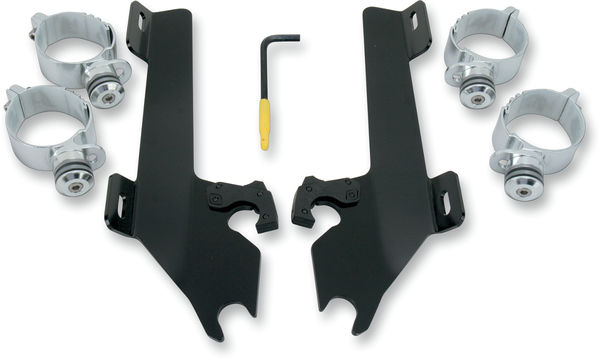 Fats/slim Windshield Trigger-lock Complete Mount Kit Black, 2, nordicamoto.ro