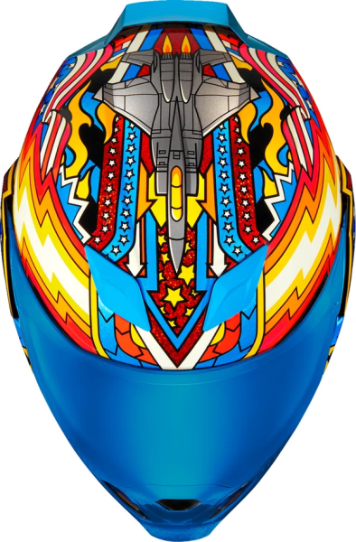 Casca Icon Airflite Fly Boy Red/Yellow/Blue XS, 7, nordicamoto.ro