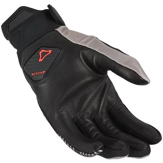 Manusi de piele MACNA OBTAIN LEATHER 3XL Negru/Rosu, 8, nordicamoto.ro