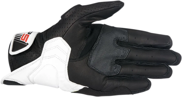 Manusi Piele Alpinestars Sp-5 Negru/Alb/Rosu M, 3, nordicamoto.ro