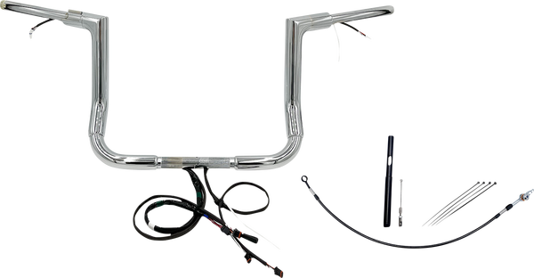 Plug & Play Ez Install 1-1/2(r) Flat Top Handlebar Kit Silver, 2, nordicamoto.ro