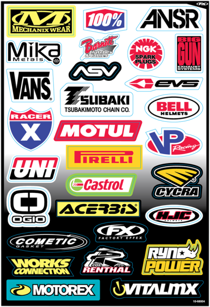 Sponsor Sticker Kit Multi, 4, nordicamoto.ro