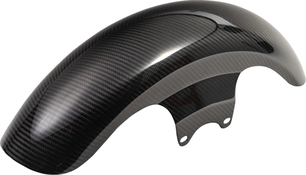 Carbon Front Mid Length Fender Black, 1, nordicamoto.ro