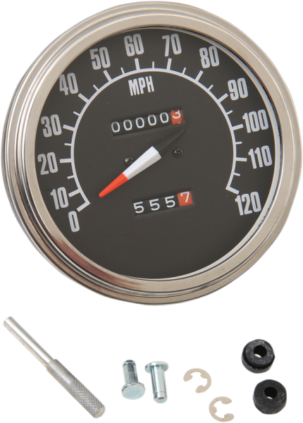 Speedo Hd 120mph Fl 67-84 Black, 1, nordicamoto.ro