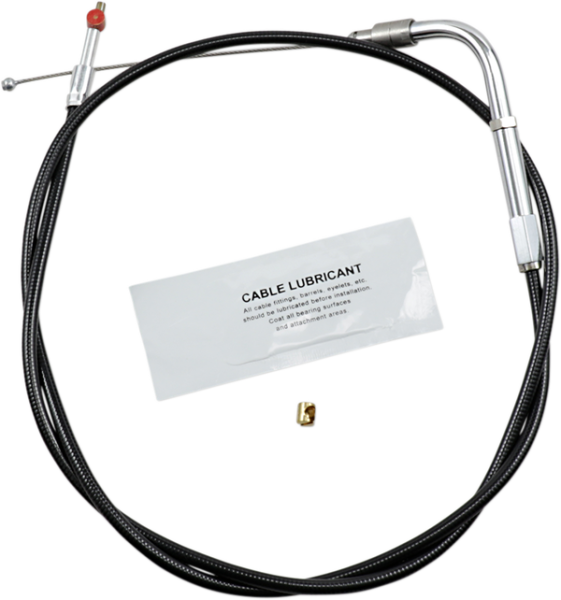 Black Vinyl Throttle/idle Cable Black Standard, 1, nordicamoto.ro