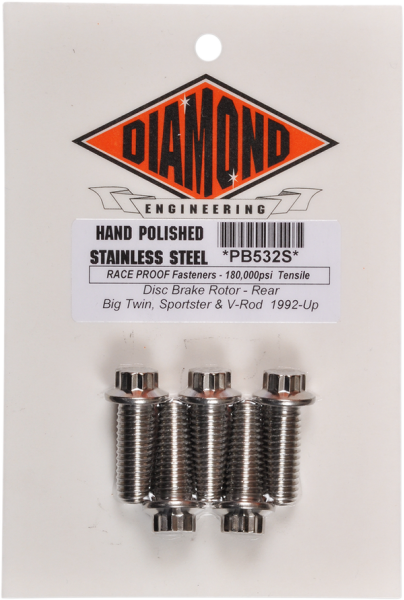 Bolt Kit Frt Rtr 84-17 Silver, 3, nordicamoto.ro