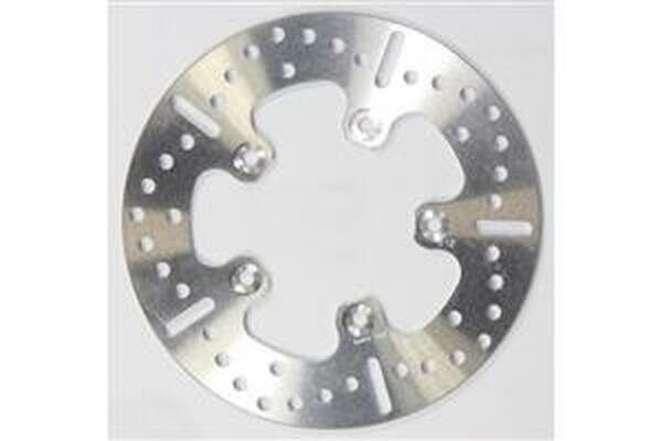 Round Hpsr Solid Brake Rotor Silver, Stainless Steel, 1, nordicamoto.ro
