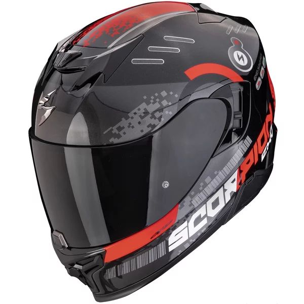 SCORPION EXO-520 EVO AIR TITAN L teljes arcú bukósisak – fehér/kék/piros, 2, nordicamoto.ro