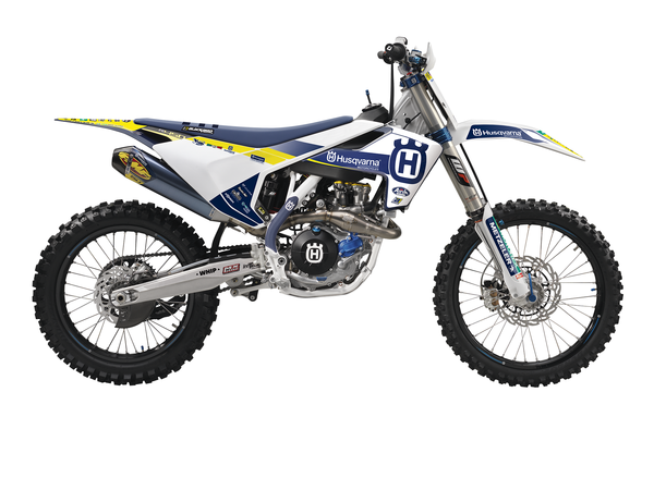 Trophy Graphic Kit With Seat Cover Yellow, White, Blue, 3, nordicamoto.ro