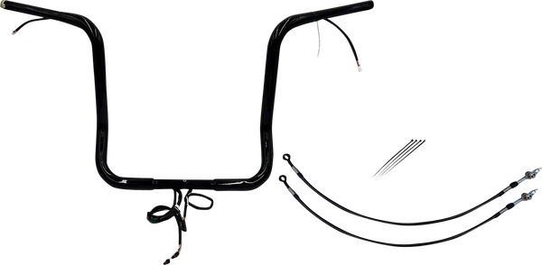 Plug & Play Ez Install 1-1/4(r) Round Top Handlebar Kit Black, 1, nordicamoto.ro