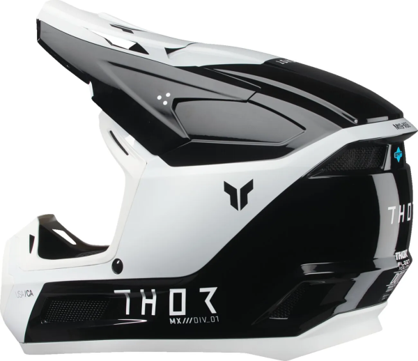 Casca Copii THOR Fleet Storm Alb/Negru S, 4, nordicamoto.ro