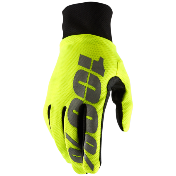 Manusi 100% Hydromatic Brisker fluoreszkáló sárga/fekete L, 4, nordicamoto.ro