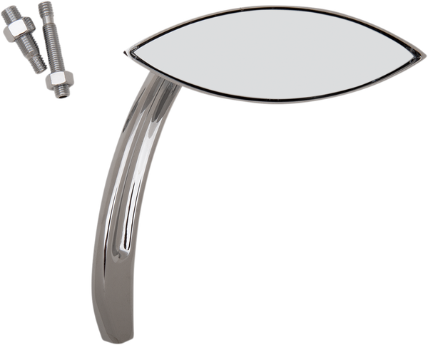 3-d Cat Eye Mirror Polished Chrome, 3, nordicamoto.ro