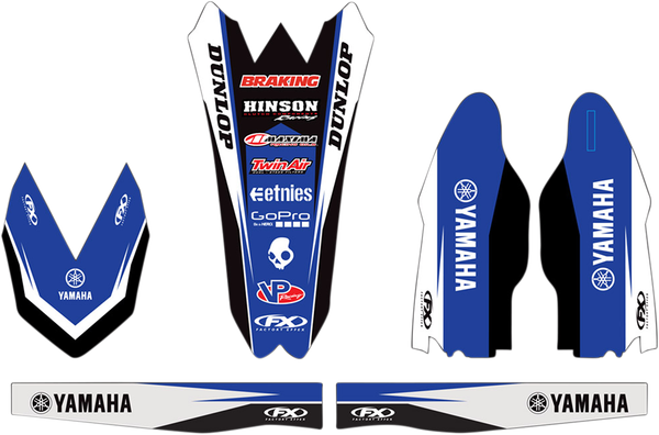 Trim Kit Graphics Black, Blue, White, 2, nordicamoto.ro