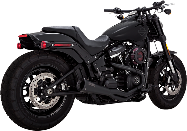 2-into-1 Upsweep Exhaust System Black, 4, nordicamoto.ro