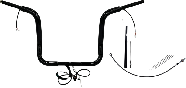 Plug & Play Ez Install 1-1/2(r) Round Top Handlebar Kit Black, 1, nordicamoto.ro