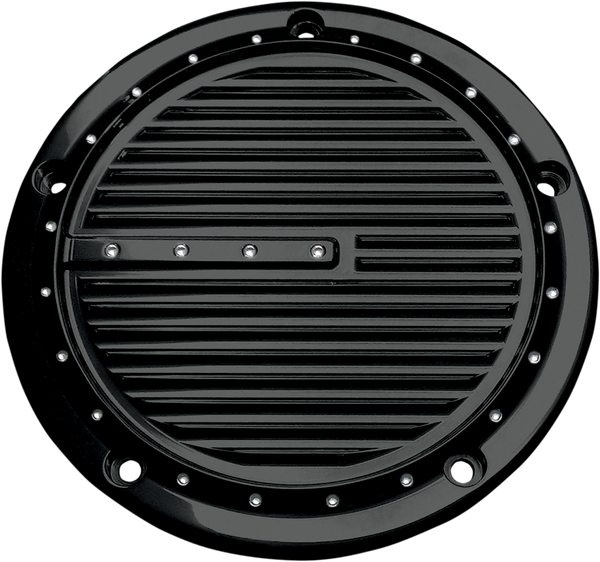 Derby Cover Black, Gloss, Powder-coated, 1, nordicamoto.ro