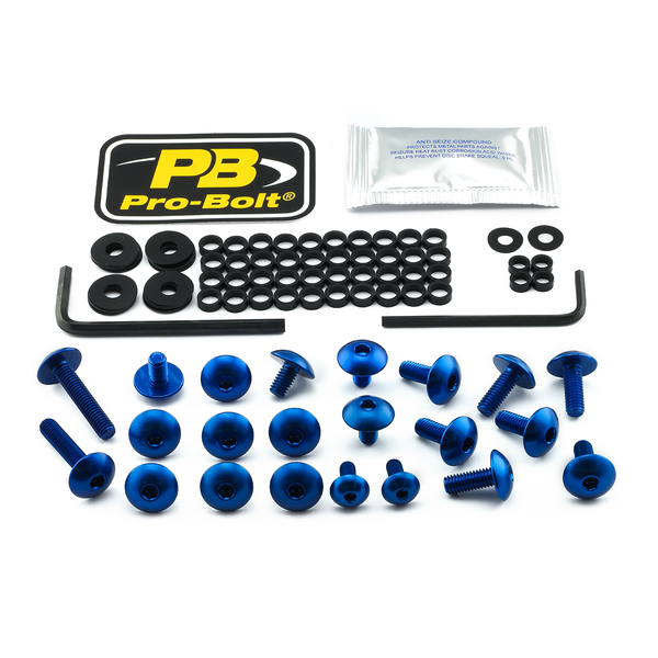 Fairing Bolt Kit For Kawasaki Blue, 1, nordicamoto.ro