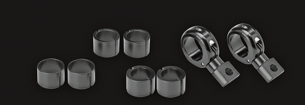 360° X 4 Universal Brackets Black, 1, nordicamoto.ro