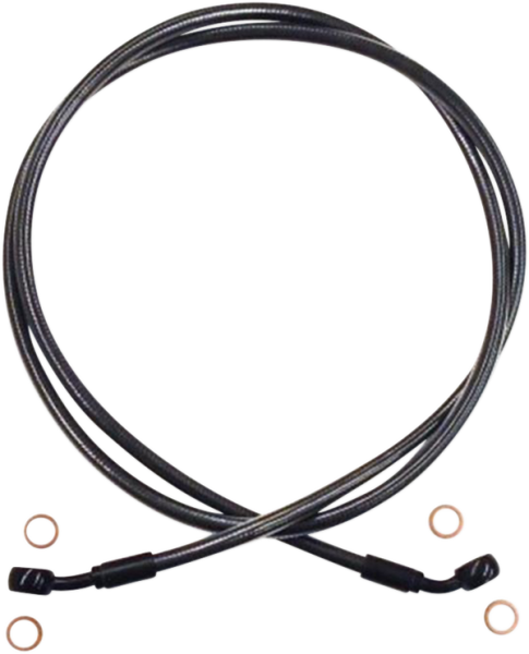 Braided Front Brake Line Black Pearl Oversize [+152 mm (6'')], 1, nordicamoto.ro