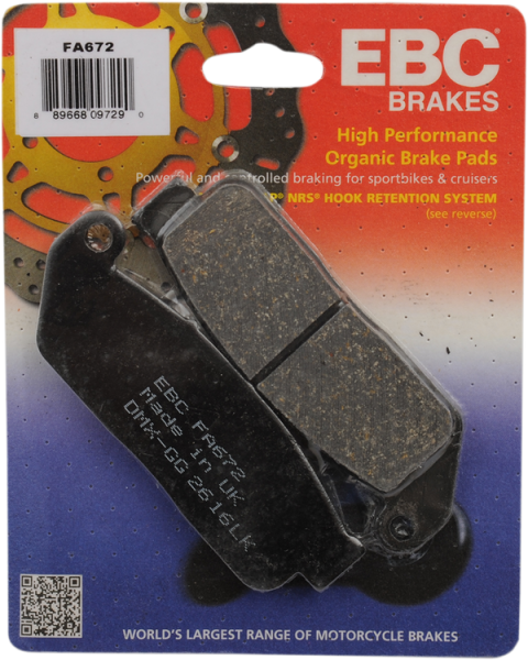 Organic Base (r)fa(r) Brake Pads, 1, nordicamoto.ro