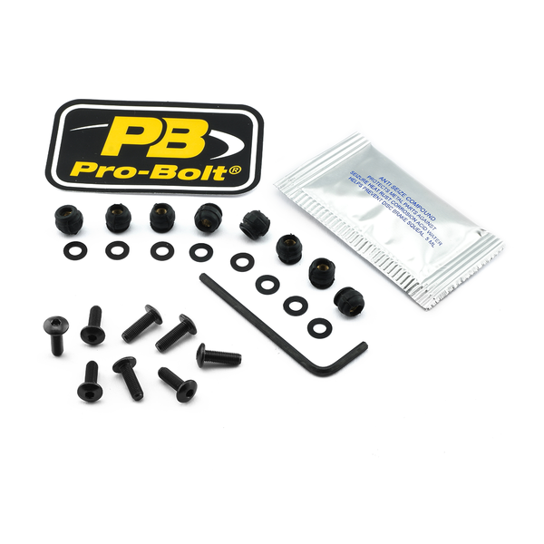 Screen Bolt Aluminium Black, 1, nordicamoto.ro
