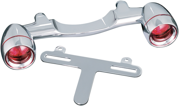 Bullet Light Rear Turn Signal Bar Chrome, 3, nordicamoto.ro