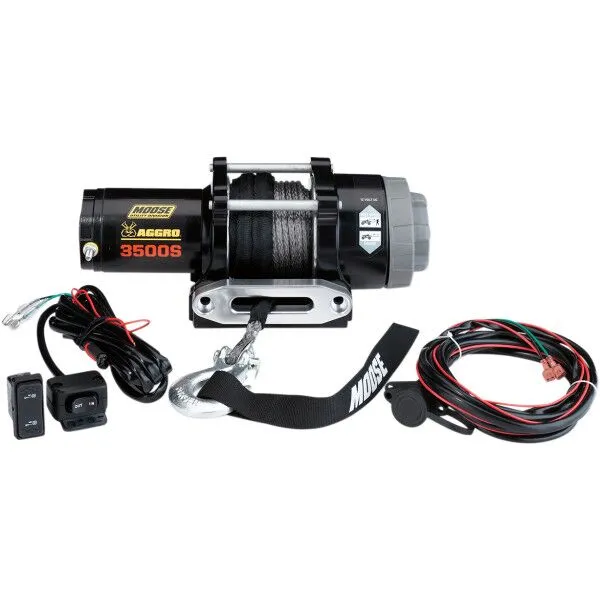 Aggro Winch szintetikus kötél, fekete, 1, nordicamoto.ro