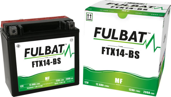Fulbat FTX14-BS karbantartásmentes motorkerékpár-akkumulátor (savas), 2, nordicamoto.ro