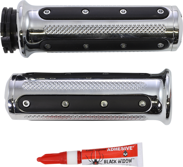 Heavy Industries Grips Silver, 1, nordicamoto.ro