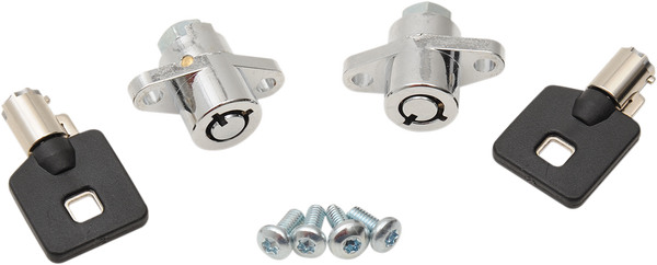Replacement Saddlebag Lock Kit Silver, 1, nordicamoto.ro