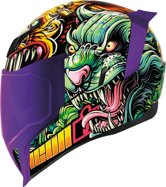 Casca Icon Airflite CSF23 Yellow/Green XL, 9, nordicamoto.ro