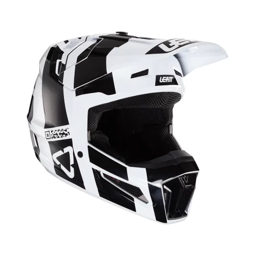 Leatt Moto 3.5 2025 V24 gyermek sisak, fekete/fehér, M, 1, nordicamoto.ro