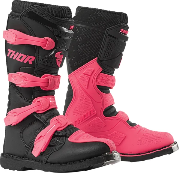 Cizme Damă Thor Blitz Black/Pink 35, 1, nordicamoto.ro