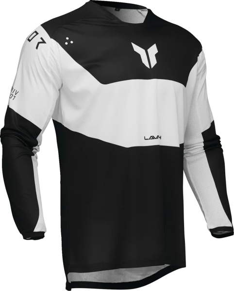 Enduro Thor Launchmode Storm fekete/fehér póló, L-es méret, 5, nordicamoto.ro
