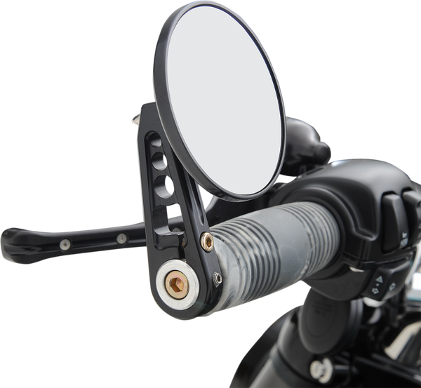 Bar End Mirror Anodized Black, 1, nordicamoto.ro
