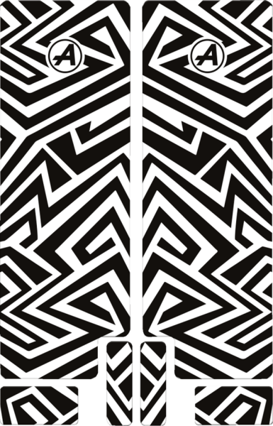Fork Decal Black, Opaque, 1, nordicamoto.ro