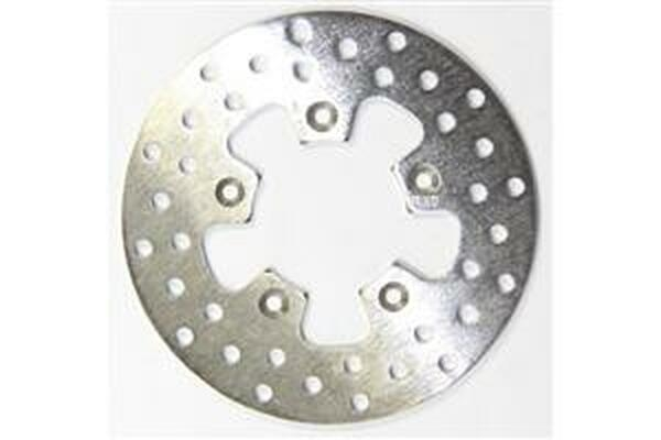 Round D-series Scooter Brake Rotor Silver, Stainless Steel, 1, nordicamoto.ro